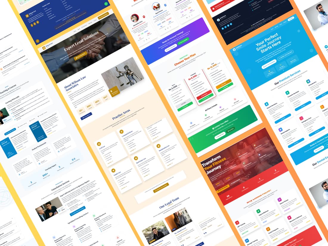 Professionals collaborating on a new website project